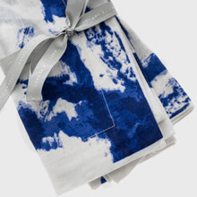 Load image into Gallery viewer, Brushstroke dinner napkins, blue, set of two
