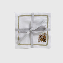 Load image into Gallery viewer, Stripey bee cocktail napkins