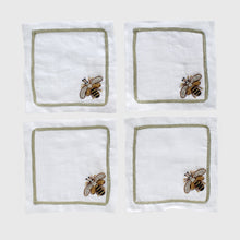 Load image into Gallery viewer, Stripey bee cocktail napkins