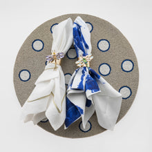 Load image into Gallery viewer, Dragonfly napkin rings, opal, set of two