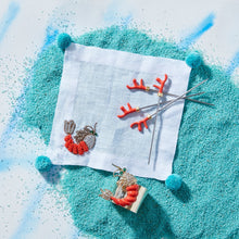 Load image into Gallery viewer, Shrimp napkin rings, set of two