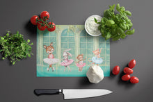 Load image into Gallery viewer, Animal Ballerinas Dancing Glass Cutting Boards – Durable, Decorative Kitchen Art Large