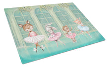 Load image into Gallery viewer, Animal Ballerinas Dancing Glass Cutting Boards – Durable, Decorative Kitchen Art Large