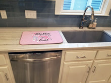 Load image into Gallery viewer, Ballet Feeds my Soul Dish Drying Mat – Absorbent, Artistic Kitchen Essentials