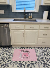 Load image into Gallery viewer, Ballet Feeds my Soul Machine Washable Memory Foam Mat