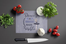 Load image into Gallery viewer, Dance is music made visible Glass Cutting Boards – Durable, Decorative Kitchen Art Large