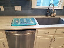 Load image into Gallery viewer, Eat Sleep Dance Repeat Dish Drying Mat – Absorbent, Artistic Kitchen Essentials