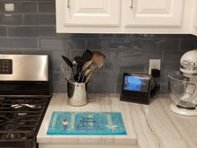 Load image into Gallery viewer, Eat Sleep Dance Repeat Glass Cutting Boards – Durable, Decorative Kitchen Art Large
