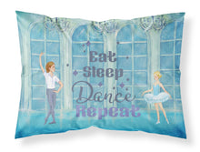 Load image into Gallery viewer, Eat Sleep Dance Repeat Fabric Standard Pillowcase – Artistic Decorative Front, White Back