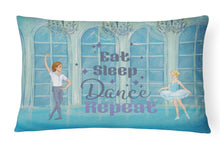 Load image into Gallery viewer, Eat Sleep Dance Repeat Canvas Fabric Decorative Pillow