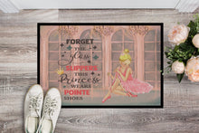 Load image into Gallery viewer, This Princess Wears Pionte Shoes Dance Doormat - 24x36 Decorative Floor Mat – Indoor/Outdoor Rug with Artistic Flair
