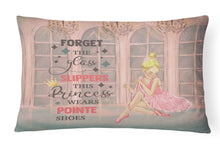 Load image into Gallery viewer, This Princess Wears Pionte Shoes Dance Canvas Fabric Decorative Pillow