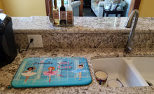 Load image into Gallery viewer, Friends that Dance together stay together Dish Drying Mat – Absorbent, Artistic Kitchen Essentials