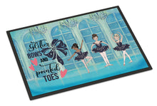 Load image into Gallery viewer, Glitter Bows and Pointed Toes Dance Doormat - 24x36 Decorative Floor Mat – Indoor/Outdoor Rug with Artistic Flair