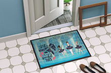 Load image into Gallery viewer, Glitter Bows and Pointed Toes Dance Doormat - 18x27 Decorative Floor Mat – Indoor/Outdoor Rug with Artistic Flair