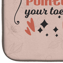 Load image into Gallery viewer, Pointe your Toes Dance Dish Drying Mat – Absorbent, Artistic Kitchen Essentials