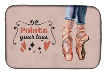 Load image into Gallery viewer, Pointe your Toes Dance Dish Drying Mat – Absorbent, Artistic Kitchen Essentials