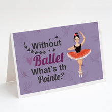 Load image into Gallery viewer, Without Ballet What's the Pointe Dance Greeting Cards -  Blank Note Cards – 8-Pack of Artist-Designed Cards with Envelopes