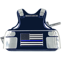 Load image into Gallery viewer, JJ-011 3D self standing Challenge Coin CBP SRT OFO Thin Blue Line