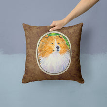 Load image into Gallery viewer, Collie Throw Pillow - 14x14 Decorative Pillow – Art for Your Home &amp; Patio