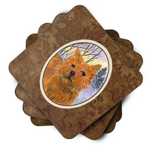 Load image into Gallery viewer, Norwich Terrier Coasters - Set of 4 Lightweight Foam, Absorbent Drink Coasters