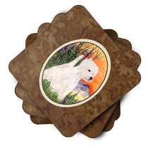 Load image into Gallery viewer, Westie Coasters - Set of 4 Lightweight Foam, Absorbent Drink Coasters