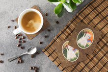 Load image into Gallery viewer, Westie Coasters - Set of 4 Lightweight Foam, Absorbent Drink Coasters