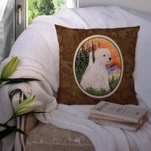 Load image into Gallery viewer, Westie Throw Pillow - 14x14 Decorative Pillow – Art for Your Home &amp; Patio