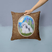 Load image into Gallery viewer, Havanese Throw Pillow - 14x14 Decorative Pillow – Art for Your Home &amp; Patio