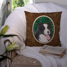 Load image into Gallery viewer, Border Collie Throw Pillow - 14x14 Decorative Pillow – Art for Your Home &amp; Patio