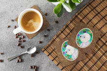 Load image into Gallery viewer, Westie Coasters - Set of 4 Lightweight Foam, Absorbent Drink Coasters