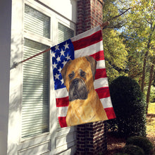 Load image into Gallery viewer, USA American Flag with Bullmastiff Flag Canvas House Size