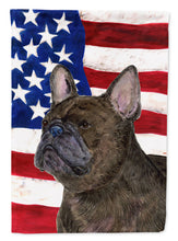 Load image into Gallery viewer, USA American Flag with French Bulldog Garden Flag – Decorative Outdoor Yard Flag