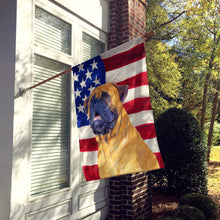 Load image into Gallery viewer, USA American Flag with Bullmastiff Flag Canvas House Size