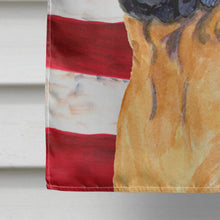 Load image into Gallery viewer, USA American Flag with Bullmastiff Flag Canvas House Size