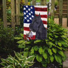 Load image into Gallery viewer, USA American Flag with Schnauzer Garden Flag – Decorative Outdoor Yard Flag