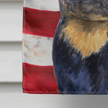 Load image into Gallery viewer, USA American Flag with Rottweiler Flag Canvas House Size