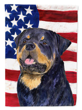 Load image into Gallery viewer, USA American Flag with Rottweiler Garden Flag – Decorative Outdoor Yard Flag