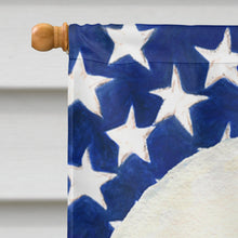 Load image into Gallery viewer, USA American Flag with Bichon Frise Flag Canvas House Size