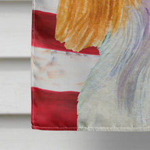 Load image into Gallery viewer, USA American Flag with Cavalier Spaniel Flag Canvas House Size