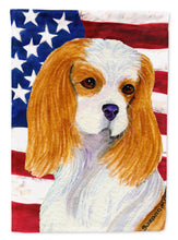 Load image into Gallery viewer, USA American Flag with Cavalier Spaniel Garden Flag – Decorative Outdoor Yard Flag