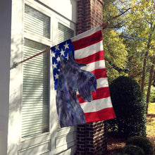 Load image into Gallery viewer, USA American Flag with Scottish Terrier Flag Canvas House Size