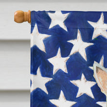 Load image into Gallery viewer, USA American Flag with Scottish Terrier Flag Canvas House Size