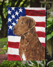 Load image into Gallery viewer, USA American Flag with Curly Coated Retriever Garden Flag – Decorative Outdoor Yard Flag