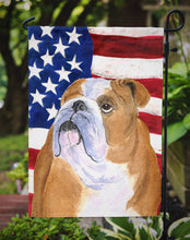 Load image into Gallery viewer, USA American Flag with Bulldog English Garden Flag – Decorative Outdoor Yard Flag