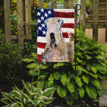 Load image into Gallery viewer, USA American Flag with Wheaten Terrier Soft Coated Garden Flag – Decorative Outdoor Yard Flag