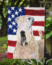 Load image into Gallery viewer, USA American Flag with Wheaten Terrier Soft Coated Garden Flag – Decorative Outdoor Yard Flag