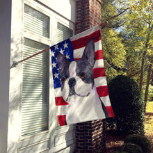 Load image into Gallery viewer, USA American Flag with Boston Terrier Flag Canvas House Size