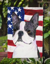 Load image into Gallery viewer, USA American Flag with Boston Terrier Garden Flag – Decorative Outdoor Yard Flag