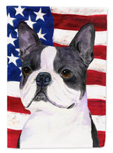 Load image into Gallery viewer, USA American Flag with Boston Terrier Garden Flag – Decorative Outdoor Yard Flag